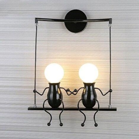Lampe Murale Moderne - Créatif et Simple - Noir