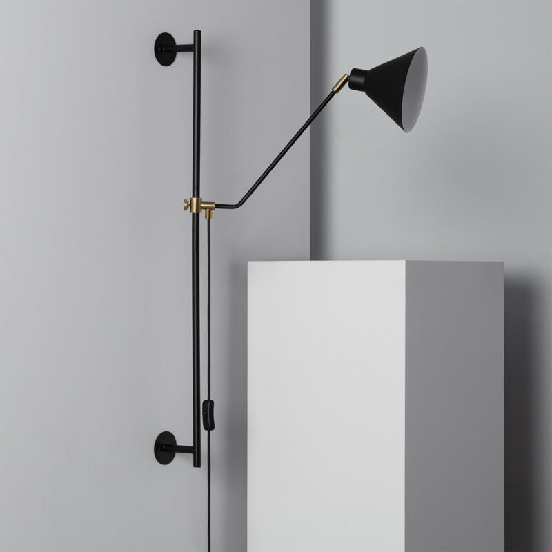 Ledkia - Lampe Murale Orientable Métal Oga Noir Ledkia - Lampe Murale Orientable Métal Oga Noir