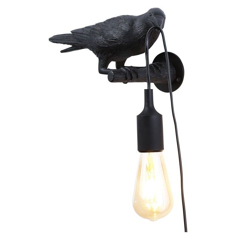 Applique design oiseau 'Corb' en résine - Bird series - Noir Applique design oiseau 'Corb' en résine - Bird series - Noir
