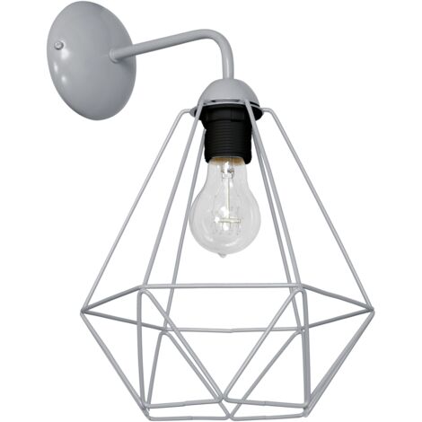 LAMPE MURALE PANIER 1 E27 GRIS MILAGRO MLP7207