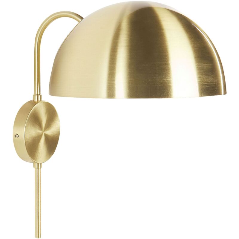 Lampe Murale Rétro Glam Éclairage d'Ambiance Salon Chambre en Métal Acier Doré Wampu