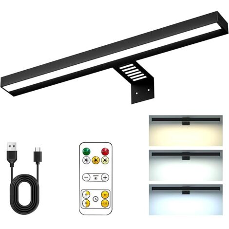 Lampe murale sans fil avec télécommande, 3 modes de couleur, lumières LED à intensité variable pour art mural, galerie, cible de fléchettes, avec minuterie