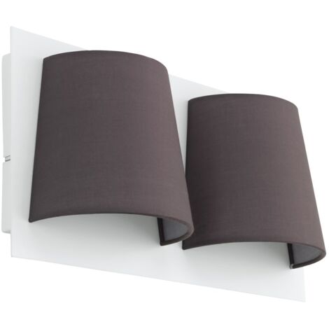 Lampe murale Serravalle blanc avec noir - 97625