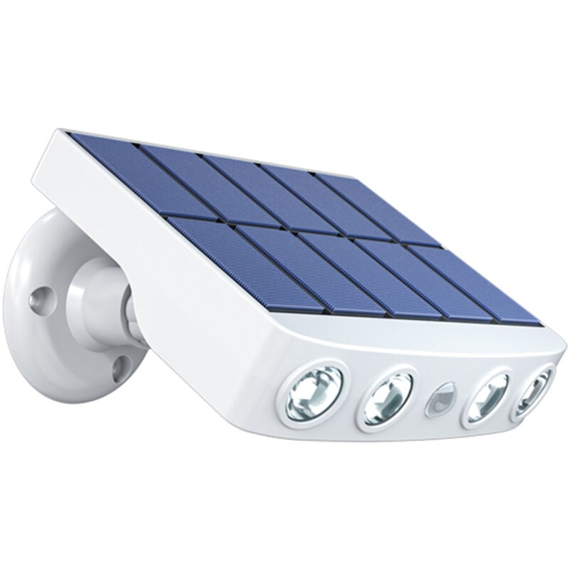 Lampe murale solaire d'extérieur ultra fine et étanche à led pour jardin, rue, escalier