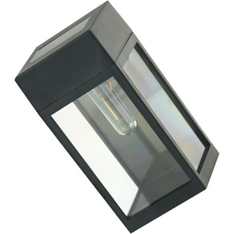 Lampe Murale Solaire Exterieur Etanche Decorative Noire Luminaire Solaire