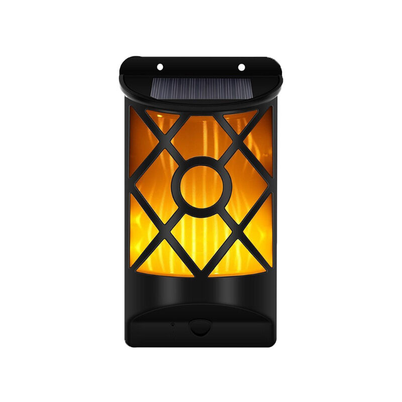 Lampe murale solaire scintillante, éclairage décoratif d'extérieur, en forme de flamme, idéal pour un jardin, une cour