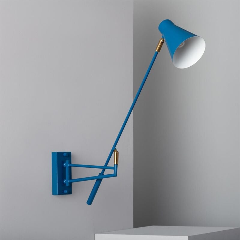 Lampe Murale Articulée Métal Talda Bleu