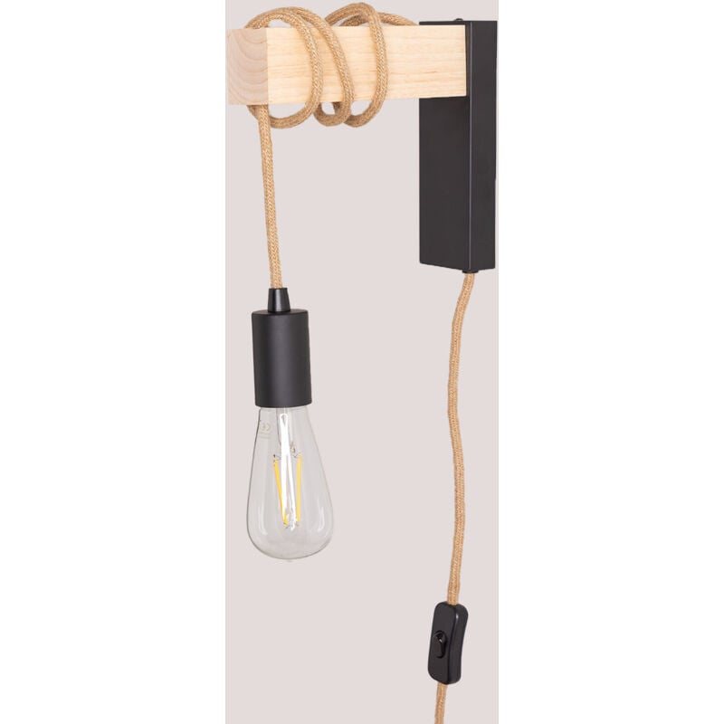 Lampe Murale Tina SKLUM Black&Natural