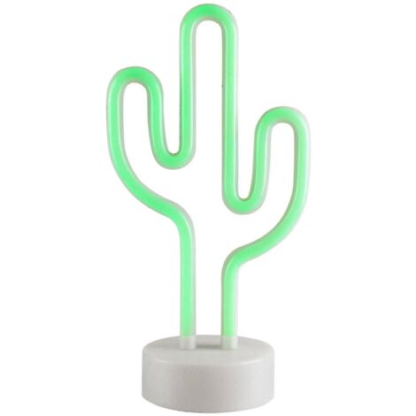 Lampe néon LED, Cactus