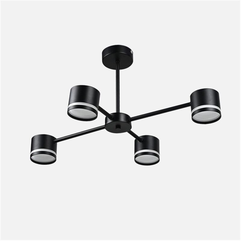 Lampe Nettle 4xGX53 noire 36W 3200lm avec ampoules 30x65x43 cm Lampe Nettle 4xGX53 noire 36W 3200lm avec ampoules 30x65x43 cm