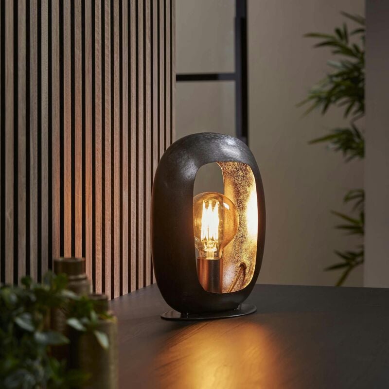 Pier Import - Lampe noire avec cadre épais 30 cm ralf