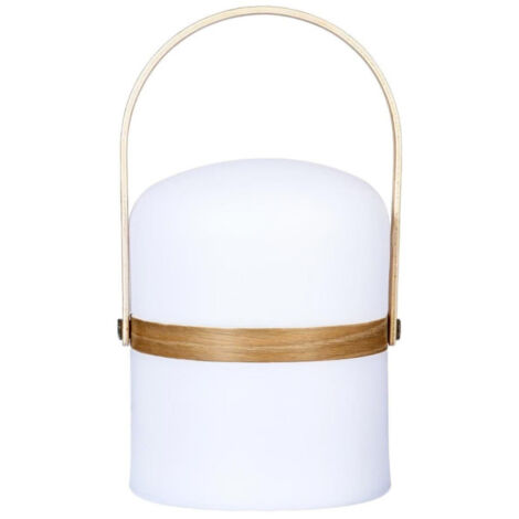 Lampe Nomade avec Anse "Baladeuse" 26cm Blanc
