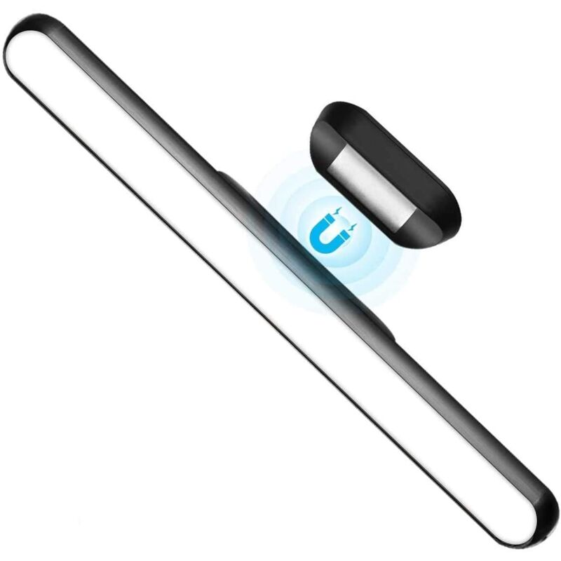 Lampe Nuit Placard Commande Tactile Dimmable, 3W Lumière de Miroir magnétique Stick-on n'importe où, Liseuse Rechargeable par usb, Lampe pour Miroir