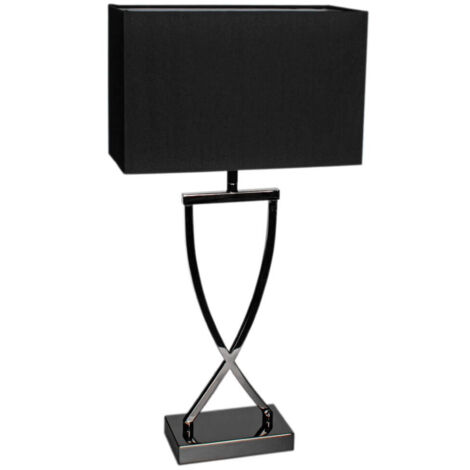 Lampe Omega 1x40W E27 Noir Chromé H52