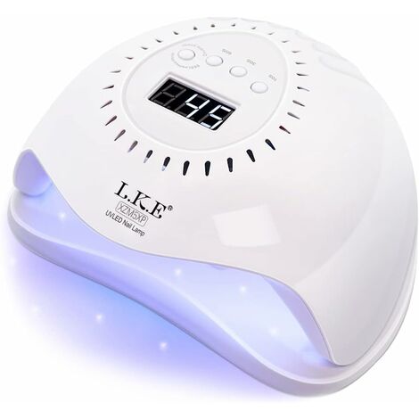 Lampe Ongles Gel, 168W UV LED Séchoirs à Ongles 4 Minuteries 10/30/60/99S avec Capteur Automatique pour Toutes Les Gels