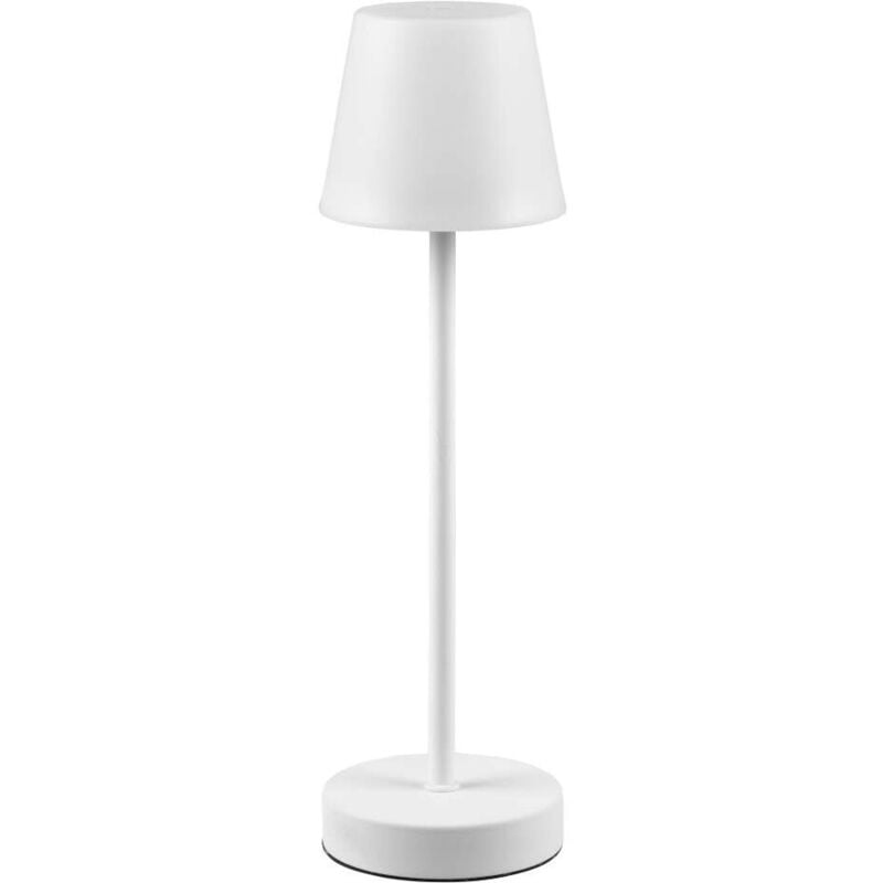 Reality Leuchten - Lampadaire et lampe de jardin, Lampe outdoor moderne Martinez Blanc en Plastique, trio