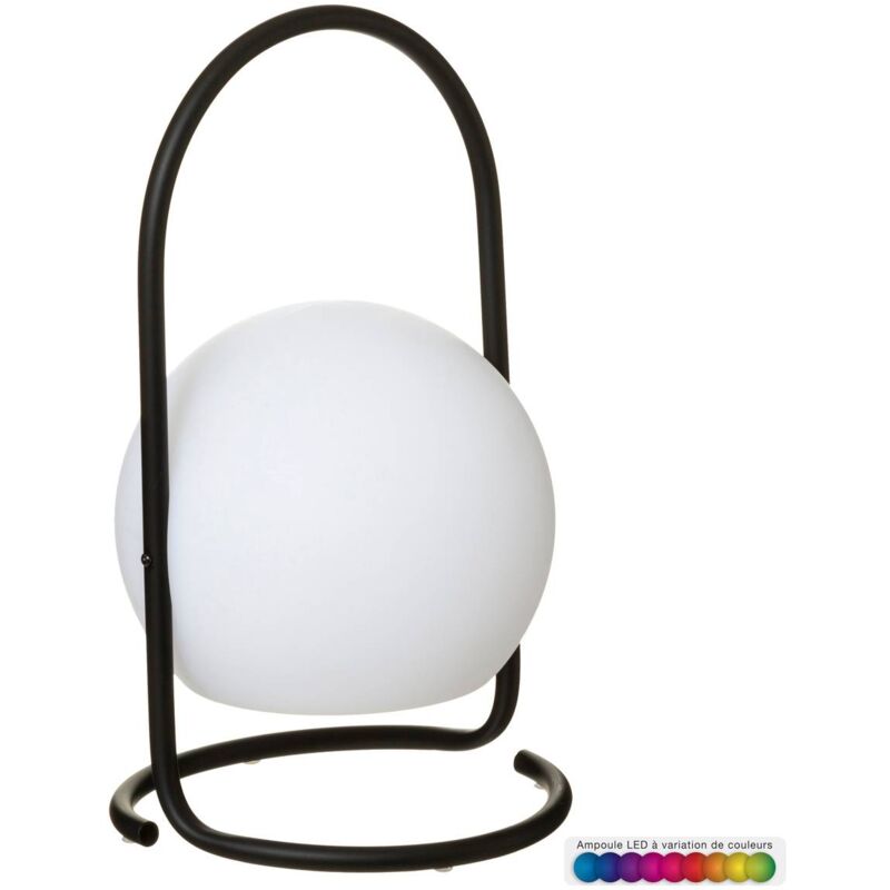 Lampe d extérieur Pia noir H29cm Atmosphera créateur d'intérieur