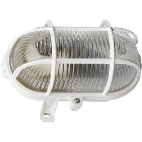 Lampe ovale Brennenstuhl E27 60W blanche plastique cristal