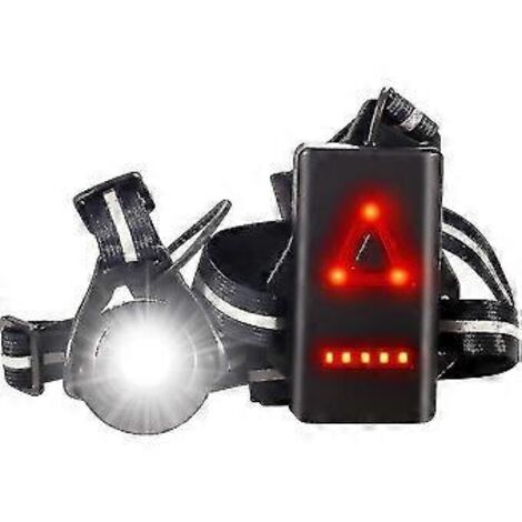 Lampe pectorale de course à pied, lampe pectorale LED rechargeable par USB, 500 lumens