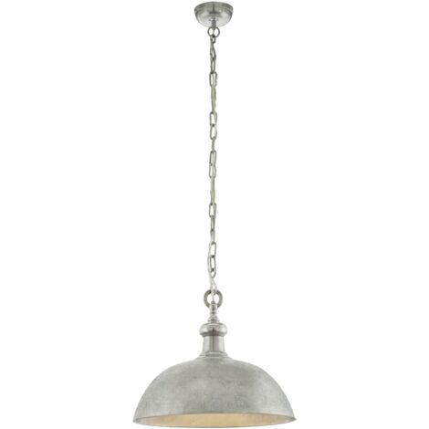 Lampe pendante classique Easington nickel - 49181