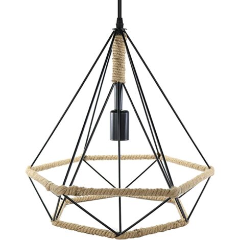 Lampe Pendante Industrielle à Cage, Suspension pour Café, Salle à Manger et Loft
