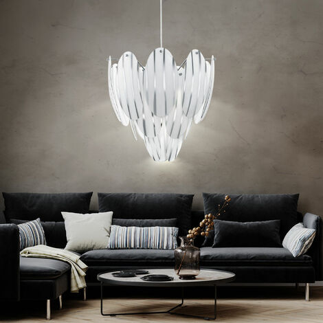Cage Design Lustre résidentiels ESS Chambre éclairage Plafond Lampe Pendule Chrome