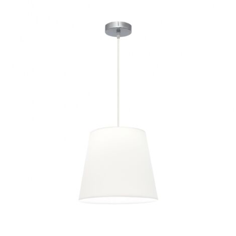 Lampe pendante Maldivas 1xe27 Chrome/blanc Reg.35d de FABRILAMP.