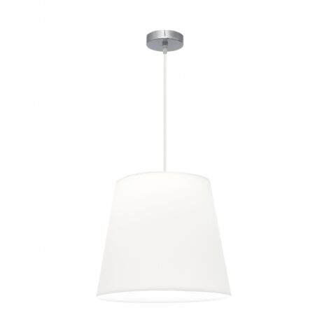 Lampe pendante Maldivas 1xe27 Chrome/blanc Reg.40d de FABRILAMP.