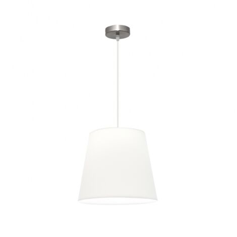 Lampe pendante Maldivas 1xe27 Nickel/blanc Reg.35d de FABRILAMP.