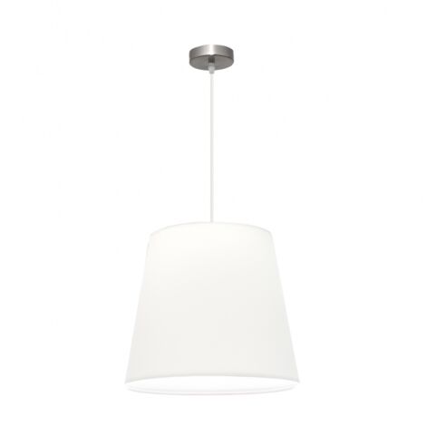 Lampe pendante Maldivas 1xe27 Nickel/blanc Reg.40d de FABRILAMP.