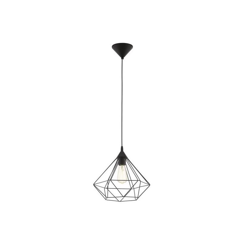 Lampe à suspension 32,5 cm x h 110 cm Tarbes en métal couleur noir 220-240 v IP20 Eglo