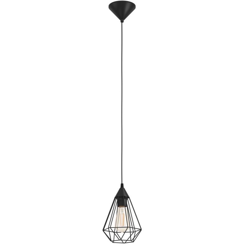 Eglo - Suspension tarbes noir E27 17.5cm 94187
