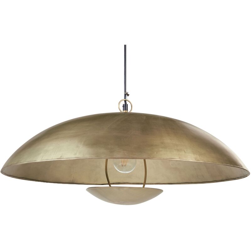 Beliani - Lampe Pendante Plafond Suspension en Métal Cuivré et Forme de Coupelle Agrani