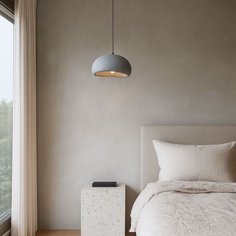 Lampe pendante 'Wabi Sabi 08' - E27 - 30cm/50cm - Gris Lampe pendante 'Wabi Sabi 08' - E27 - 30cm/50cm - Gris