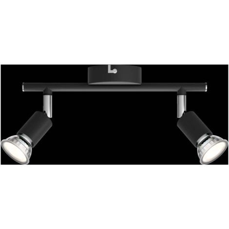 Lampe Philips Limbali Noire Double Spot Gu10 Orientable - Philips