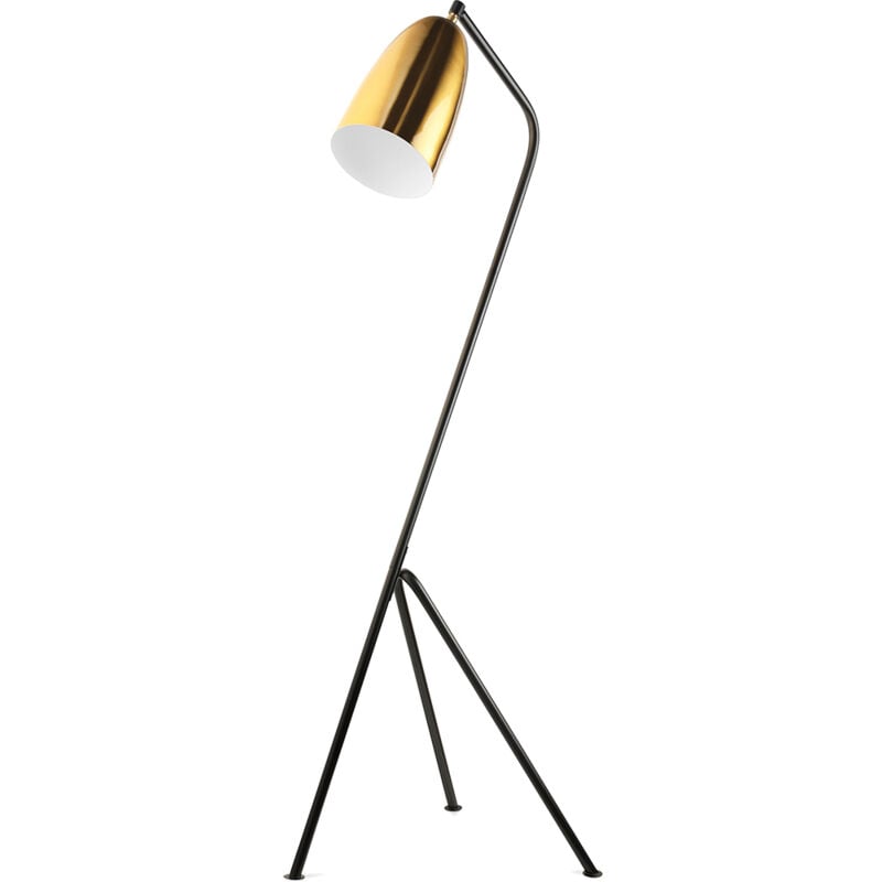 Lampadaire Trépied - Lampe de Salon Design - Cavalleta Doré