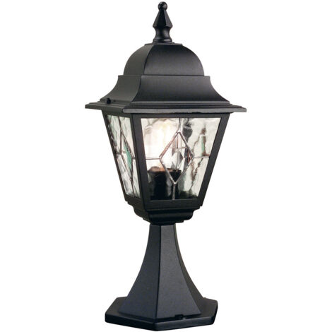 Lampe pied extérieur Norfolk E27 noir Elstead NR3-BLK