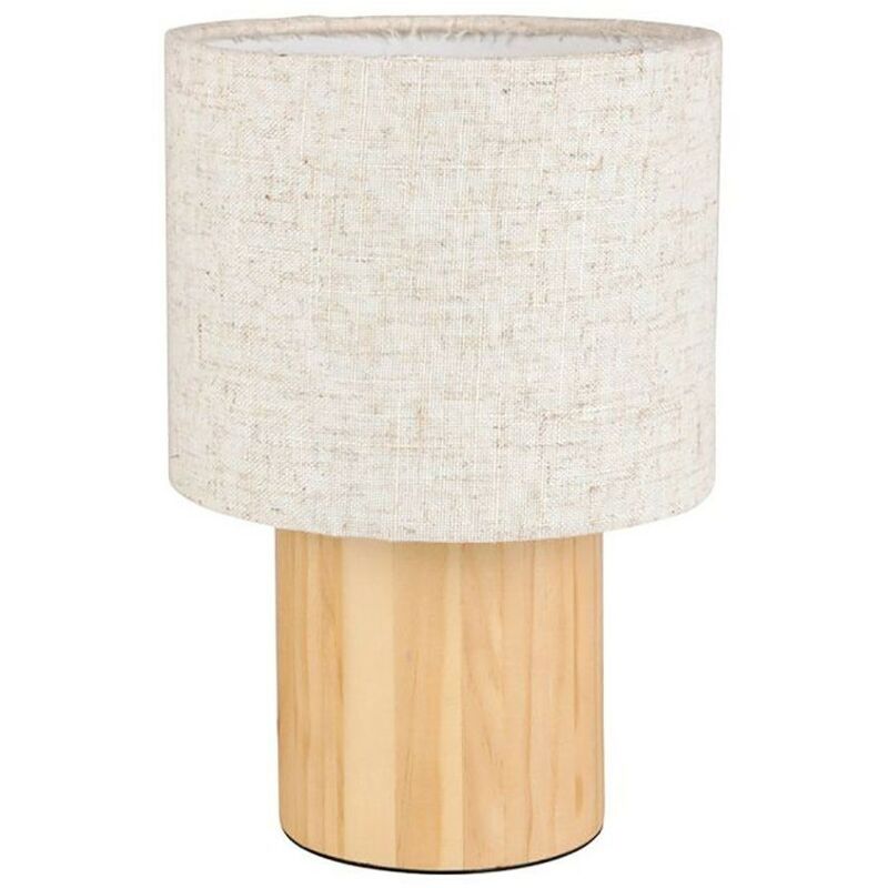 Lampe pin lin Léa beige marron