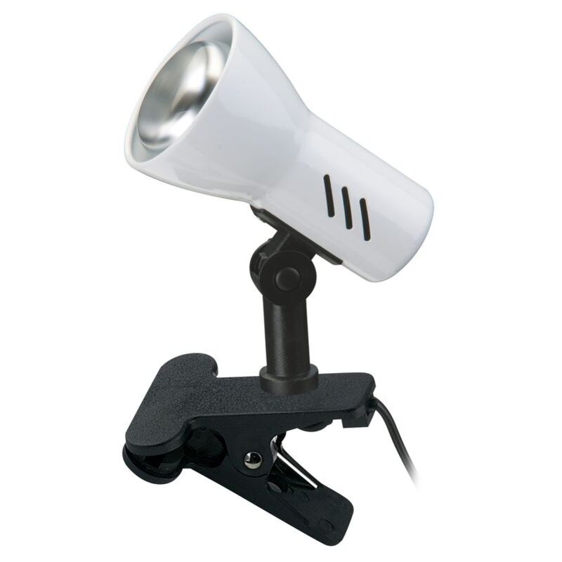 Briloner - Lampe à pince Lampe à pince 1xE14 orientable Interrupteur à cordon métal blanc Briloner - Lampe à pince Lampe à pince 1xE14 orientable Interrupteur à cordon métal blanc