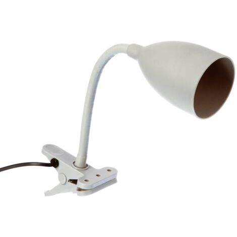 Lampe Pince en silicone et métal Gris - Atmosphera