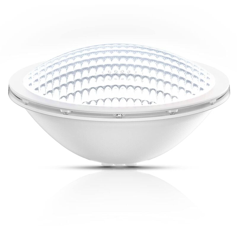 Lampe Piscine PAR56,18W Spot Piscine Etanche IP68 LED de Piscine Submersible Lumière 12V DC/AC,6000K Blanc Froid