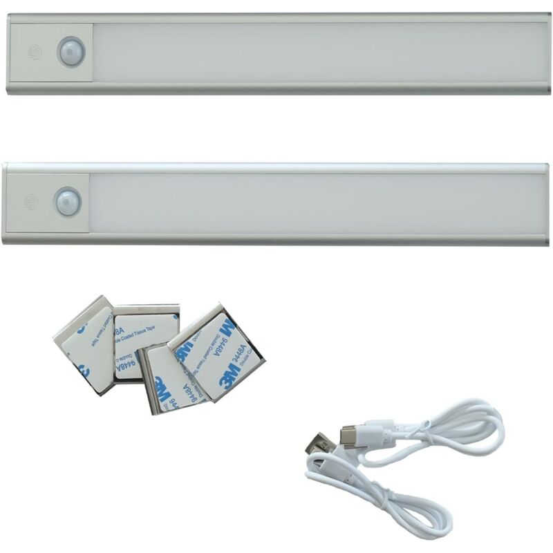 Lampe Placard sans fil Lot de 2-30cm led Detecteur de Mouvement