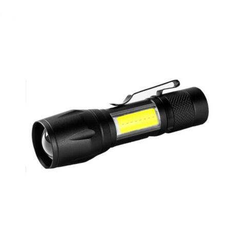 Lampe Poche Puissante Rechargeable Super Lumineuse, Longue Portée, Portable, Idéale pour Maison, Extérieur et Urgences