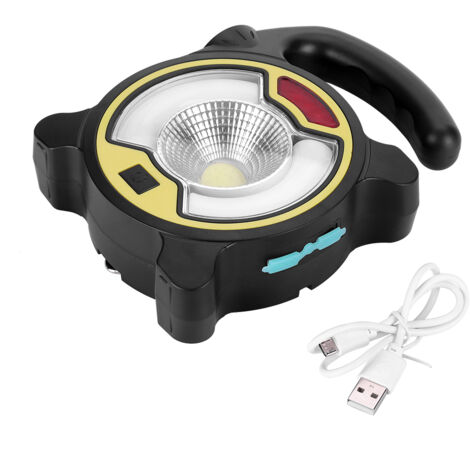 Lampe portable solaire à batterie COB LED Projecteur étanche Lampe de camping d'urgence