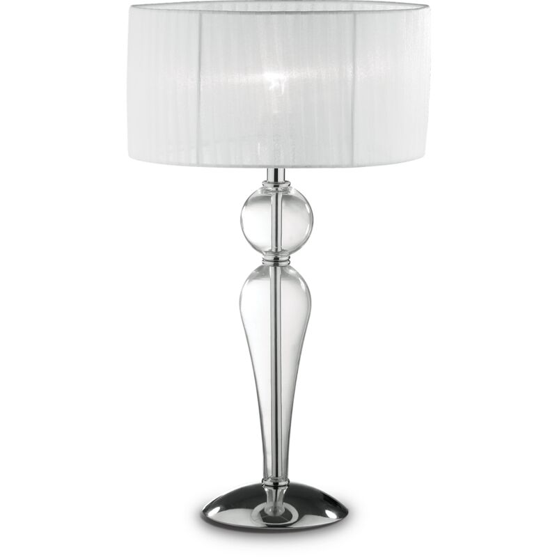 Dafne Italian Design - Lampe à poser 1 lumière - Transparente (D 36 x H 64 cm)