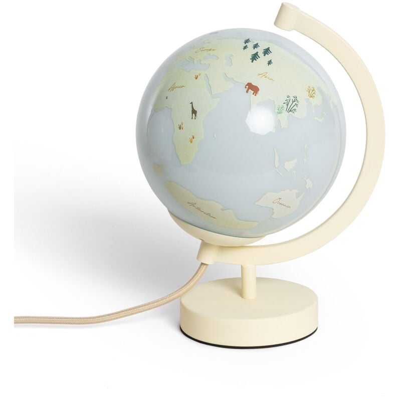 Lampe à Poser Bola Mundo Blanc