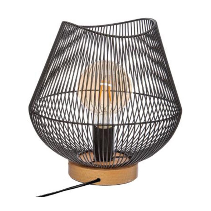 Atmosphera - Lampe à Poser Design en Métal 'Jena' 28cm Noir