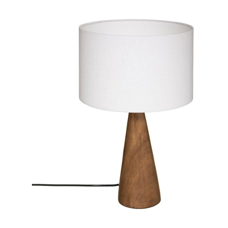Lampe à Poser en Bois 'Aina' 46cm Blanc