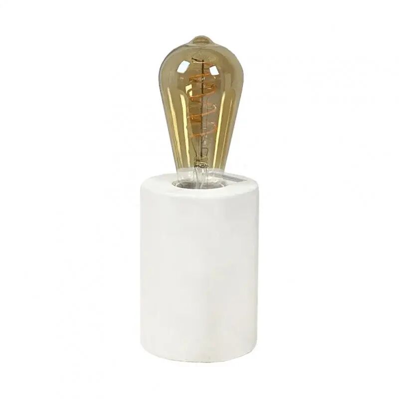 Lampe de chevet en béton blanc H12 cm - calo 4969