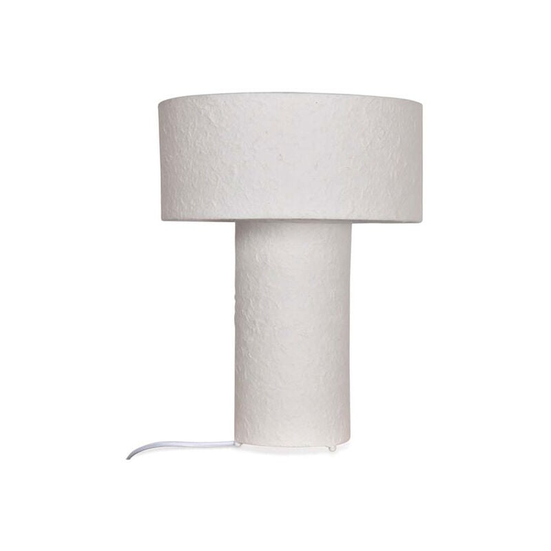 Opjet - Lampe à poser en papier mâché blanc